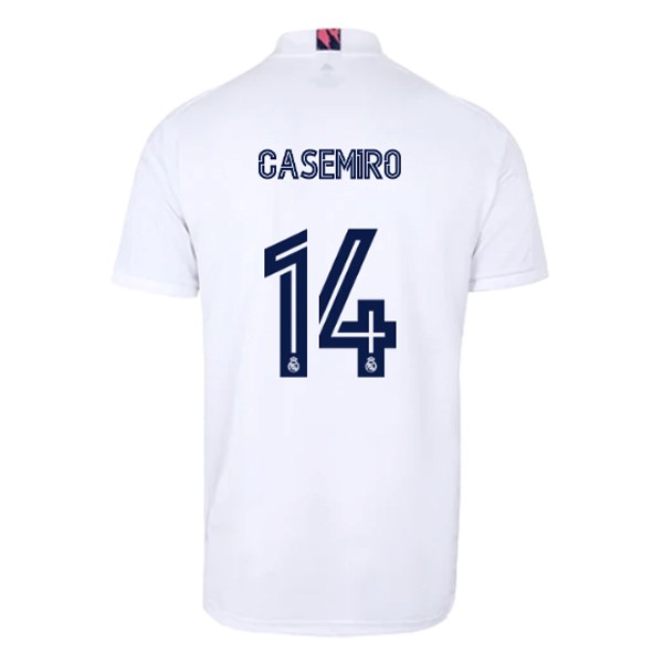 Camiseta Real Madrid Primera Equipación NO.14 Casemiro 2020-2021 Blanco